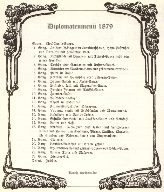 Diplomatenmenü einer Hamburger Kaufsmannsfamilie 1879